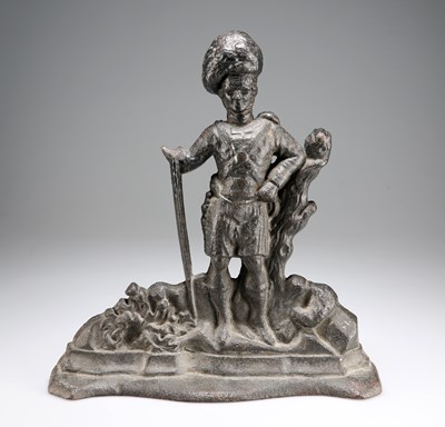 Lot 62 - A VICTORIAN CAST IRON DOORSTOP