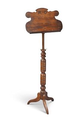 Lot 604 - A VICTORIAN PITCH PINE ADJUSTABLE LECTERN