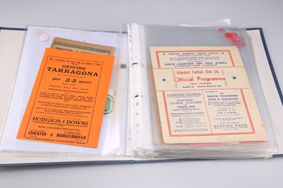 Lot 277 - PRE-1950 FOOTBALL PROGRAMMES