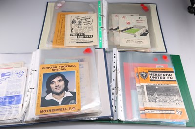 Lot 278 - THREE ALBUMS OF MISCELLANEOUS POST-1950 FOOTBALL PROGRAMMES