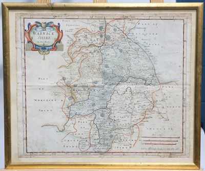 Lot 485 - AFTER ROBERT MORDEN, MAP OF WARWICKSHIRE