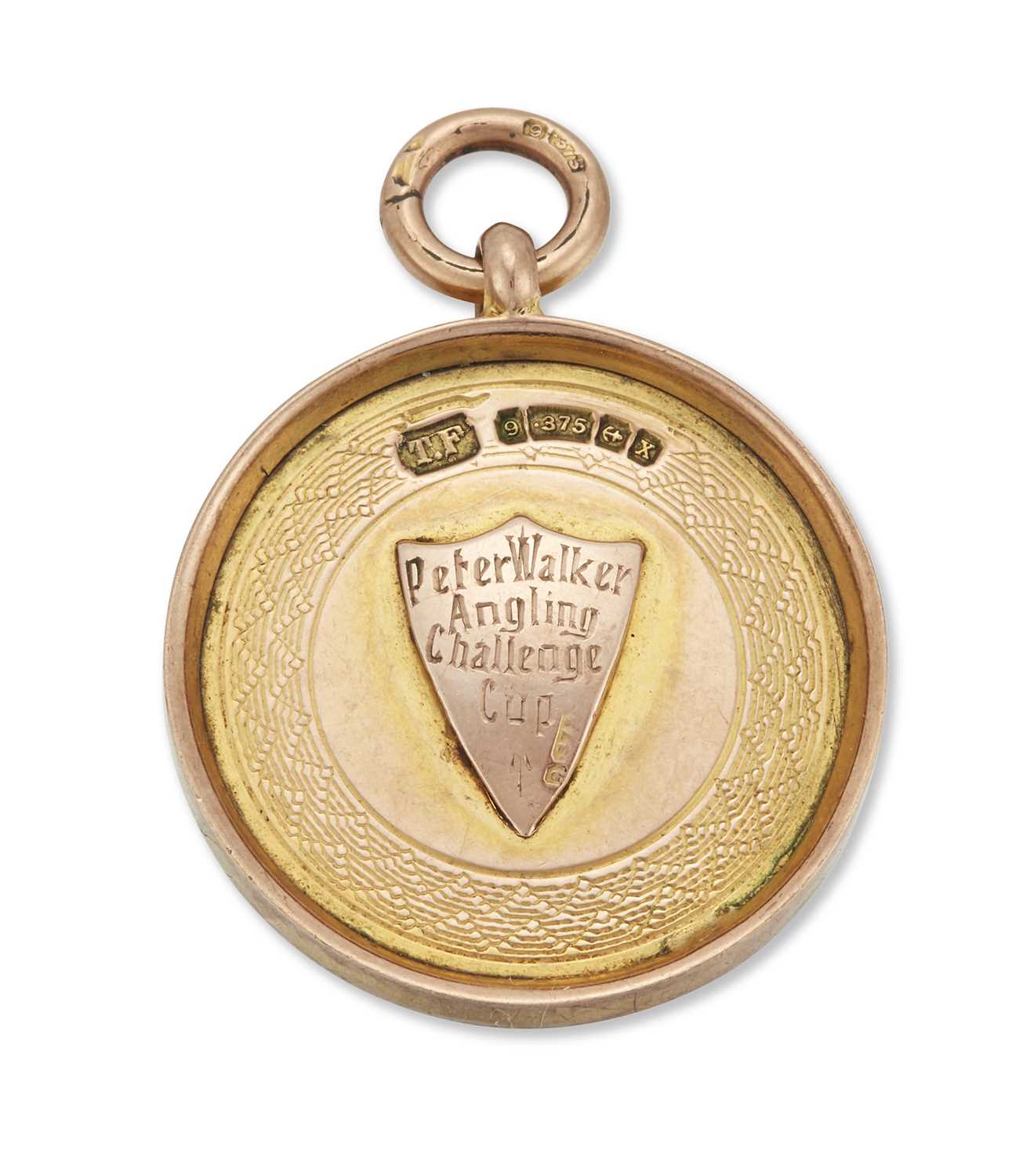 Lot 2304 - A 9 CARAT GOLD MEDALLION