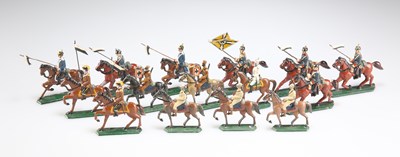 Lot 961 - A GROUP OF LEAD CAVALRY MODELS, CIRCA 1930