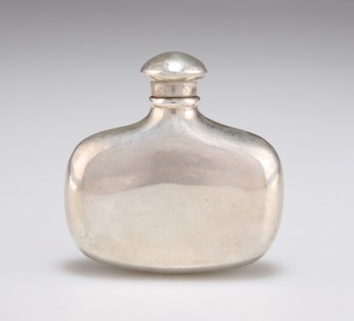 Lot 1246 - A LATE VICTORIAN SILVER SPIRIT FLASK