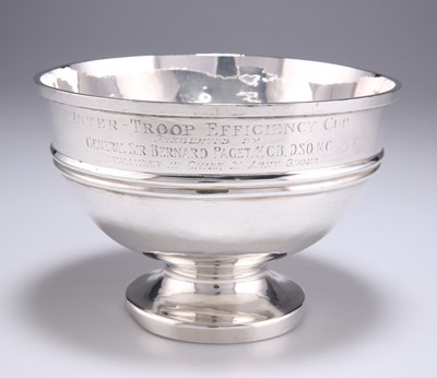 Lot 1271 - † A GEORGE VI SILVER PEDESTAL BOWL