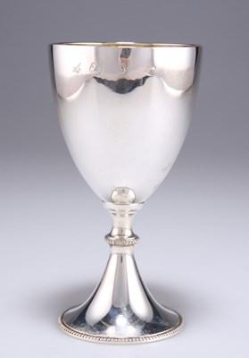 Lot 1183 - AN ELIZABETH II SILVER GOBLET