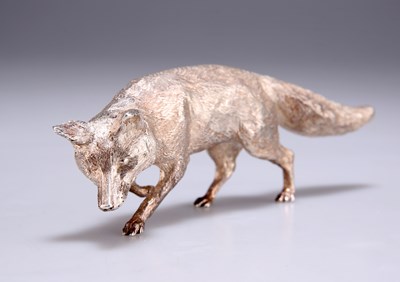 Lot 1298 - AN ELIZABETH II SILVER MODEL OF A FOX