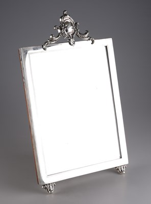 Lot 1387 - A 19TH CENTURY RUSSIAN SILVER-MOUNTED EASEL MIRROR