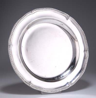 Lot 1382 - A GEORGE III SILVER SECOND-COURSE DISH