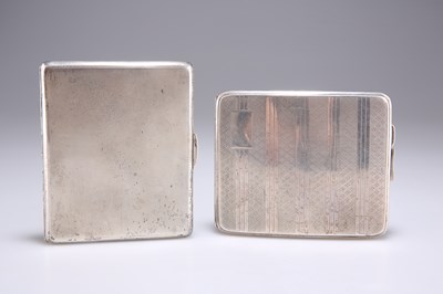 Lot 1194 - TWO GEORGE V SILVER CIGARETTE CASES