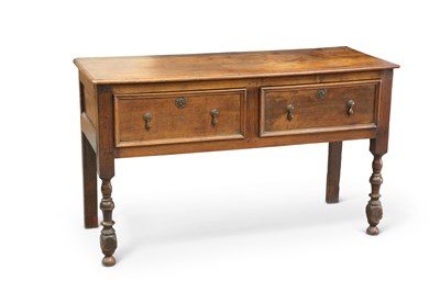 Lot 633 - AN OAK DRESSER BASE, 18TH/19TH CENTURY