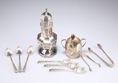 Lot 1143 - A GEORGE VI SILVER SUGAR CASTER