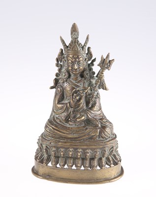 Lot 3041 - A CHINESE BRONZE FIGURE OF A DEITY