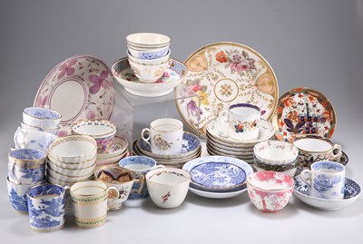 Lot 114 - A COLLECTION OF 18TH AND 19TH CENTURY TEA WARES