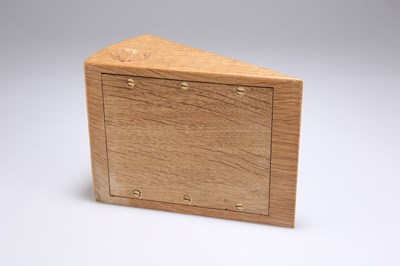 Lot 781 - ROBERT THOMPSON OF KILBURN, A MOUSEMAN OAK MONEY BOX