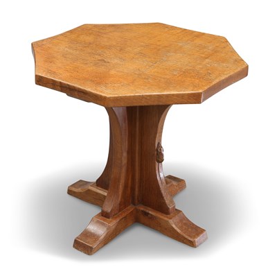 Lot 783 - ROBERT THOMPSON OF KILBURN, A MOUSEMAN OAK COFFEE TABLE