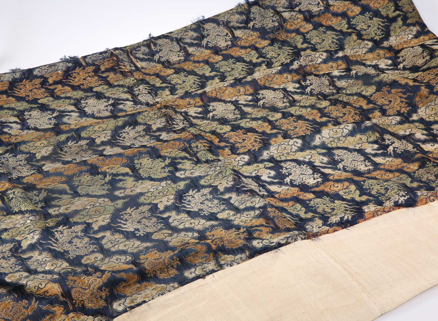 Lot 3140 - A CHINESE SILK EMBROIDERY