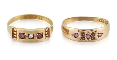 Lot 2280 - TWO LATE VICTORIAN RINGS