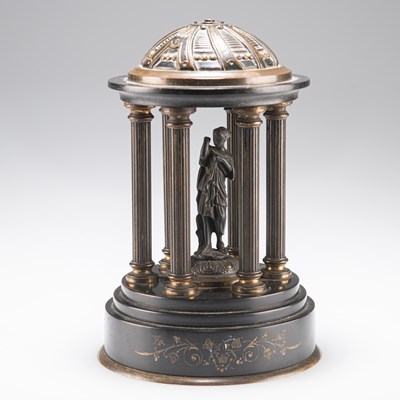 Lot 287 - A 19TH CENTURY 'GRAND TOUR' MODEL OF A TEMPLE