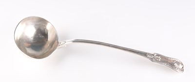 Lot 399 - A GEORGE IV SILVER LADLE