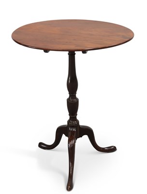 Lot 599 - AN EARLY 19TH CENTURY MAHOGANY TRIPOD TABLE