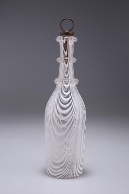Lot 12 - A 19TH CENTURY NAILSEA STYLE DECANTER