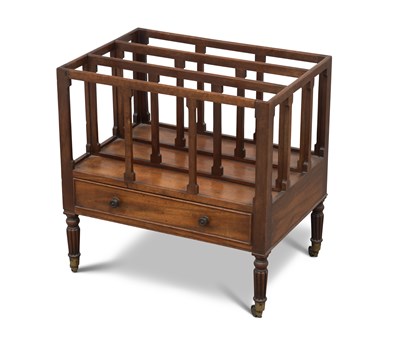 Lot 687 - A REGENCY MAHOGANY CANTERBURY