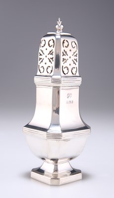 Lot 1039 - AN ELIZABETH II SILVER SUGAR CASTER