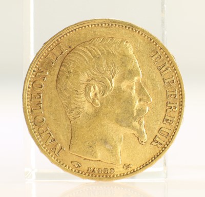 Lot 423 - 1860 FRENCH GOLD COIN, 20 FRANCS - NAPOLEON III BARE HEAD