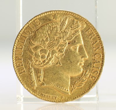 Lot 418 - 1851 FRENCH GOLD COIN, 20 FRANCS - CERES