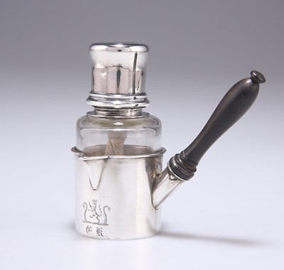 Lot 1130 - A VICTORIAN SILVER NOVELTY TABLE LIGHTER