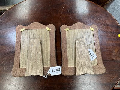 Lot 1149 - A PAIR OF ART NOUVEAU STYLE SILVER PHOTOGRAPH FRAMES