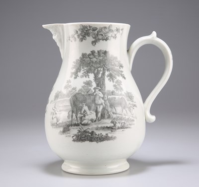 Lot 189 - A WORCESTER MASK JUG, CIRCA 1765