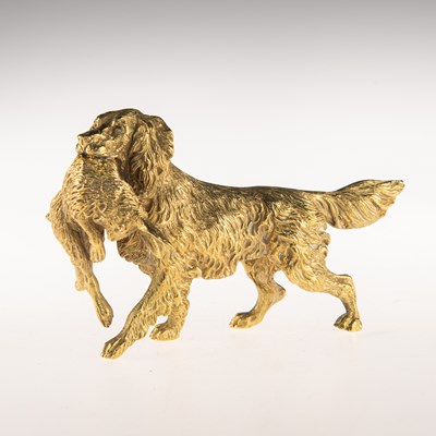 Lot 288 - AN AUSTRIAN BRONZE MODEL OF A COCKER SPANIEL, EARLY 20TH CENTURY