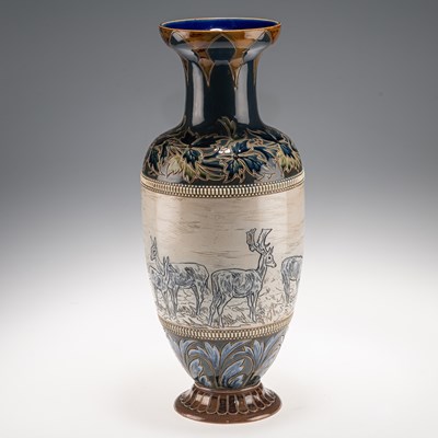 Lot 139 - HANNAH BARLOW FOR DOULTON LAMBETH, A LARGE STONEWARE VASE