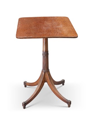 Lot 680 - A REGENCY STYLE PLUM PUDDING MAHOGANY OCCASIONAL TABLE