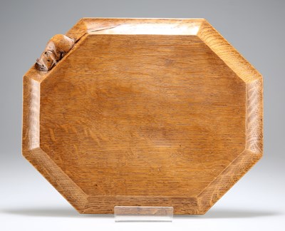 Lot 782 - ROBERT THOMPSON OF KILBURN, A MOUSEMAN OAK BREADBOARD