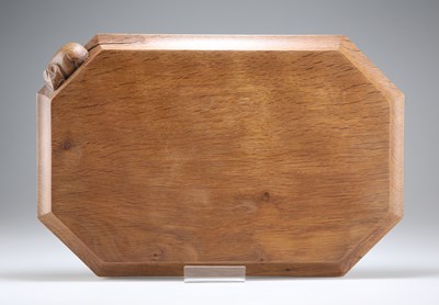 Lot 796 - ROBERT THOMPSON OF KILBURN, A MOUSEMAN OAK CHOPPING BOARD