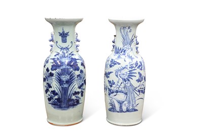 Lot 239 - TWO 19TH CENTURY CHINESE BLUE AND WHITE VASES