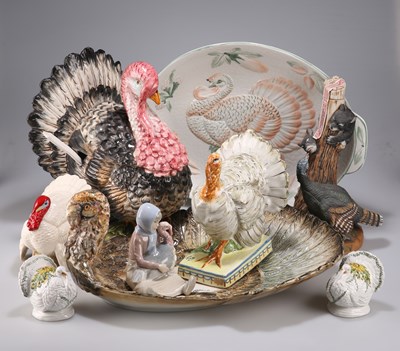 Lot 552 - A EXTENSIVE SINGLE OWNER COLLECTION OF NOVELTY TURKEY CERAMICS