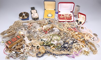 Lot 2340 - A LARGE QUANTITY OF COSTUME JEWELLERY