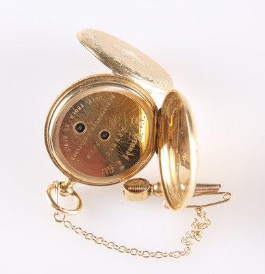 Lot 2136 - A SWISS HUNTER FOB WATCH