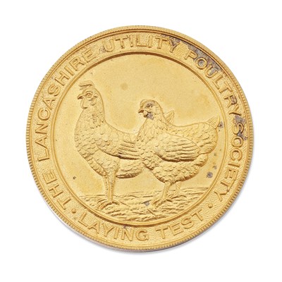 Lot 2434 - A 9 CARAT GOLD PRIZE MEDALLION