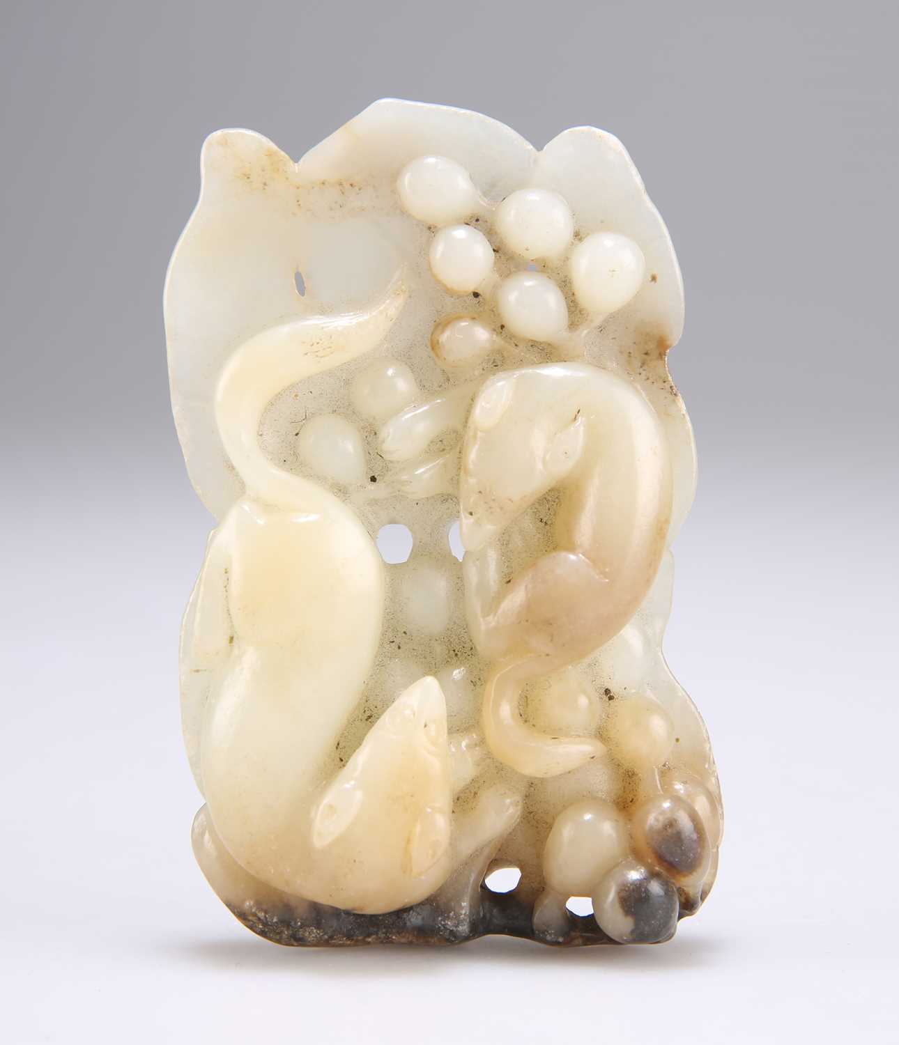 Lot 658 - A Chinese Jade Badgers Group