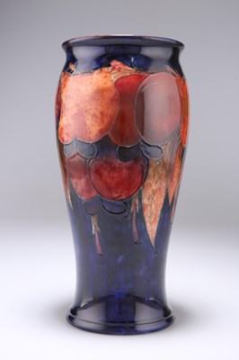 Lot 578 - A MOORCROFT FLAMBÉ 'WISTERIA' PATTERN POTTERY VASE