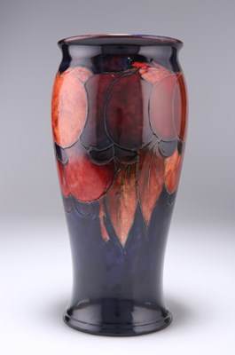 Lot 578 - A MOORCROFT FLAMBÉ 'WISTERIA' PATTERN POTTERY VASE