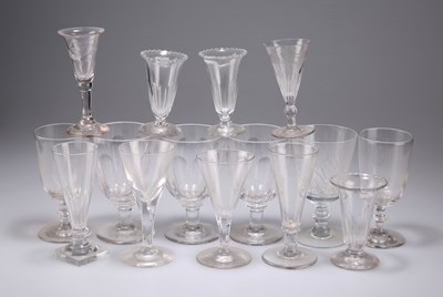 Lot 505 - A LARGE GROUP OF GEORGIAN AND LATER DRINKING GLASSES