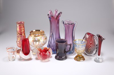 Lot 509 - A COLLECTION OF 19TH CENTURY AND LATER GLASS