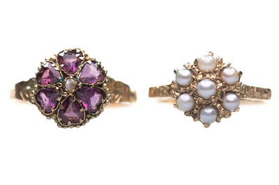 Lot 894 - TWO CLUSTER RINGS