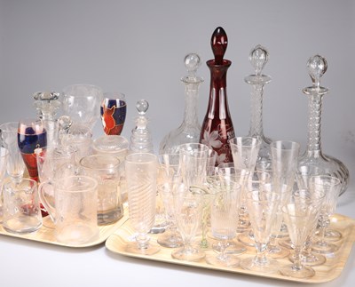 Lot 500 - A LARGE COLLECTION OF GEORGIAN AND LATER GLASS